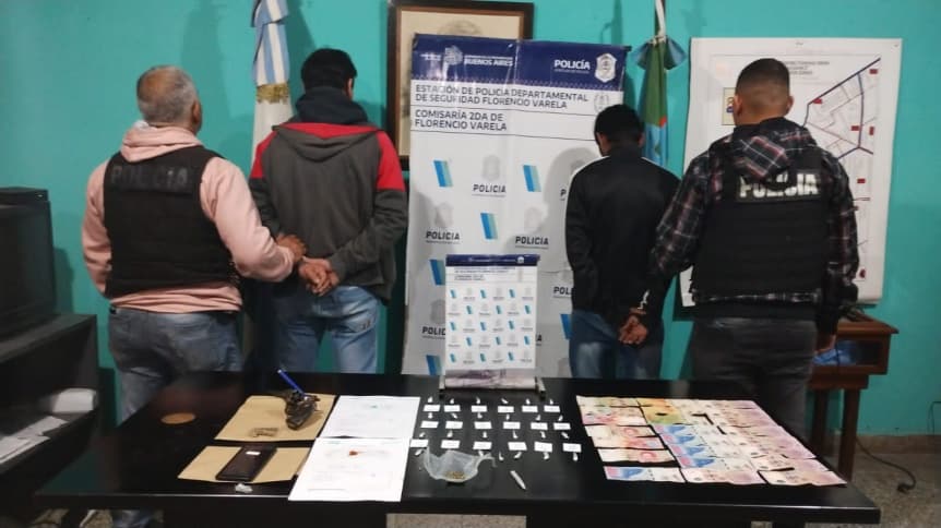 VARELA: DETENIDOS POR VENTA DE DROGAS